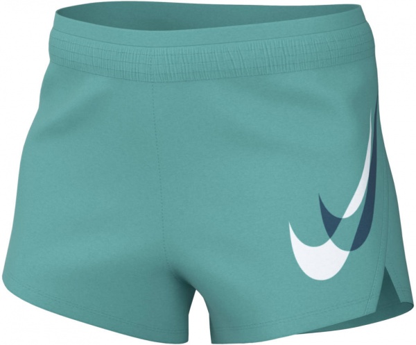 Шорты Nike W NK SWSH RUN SHORT DD6831-392 р. L бирюзовый