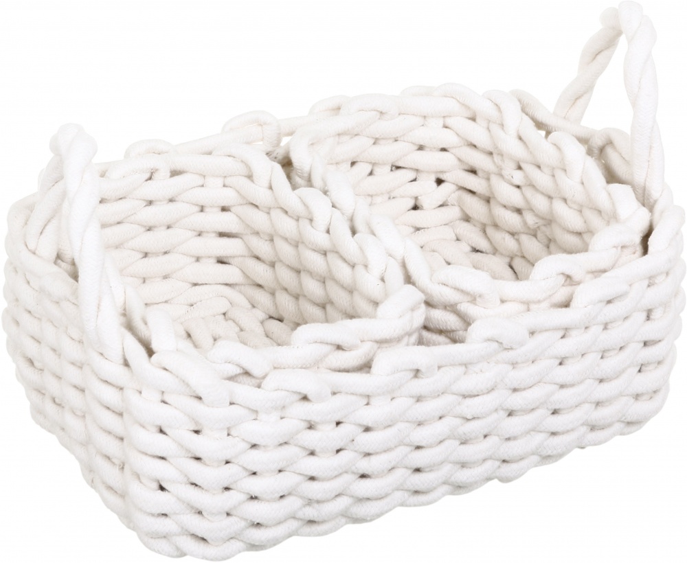 Набір кошиків Enea 3 шт. білий Sensio