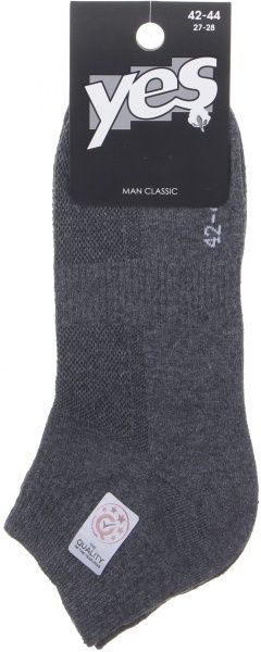 Шкарпетки чоловічі CHILI YES 147 р. 27 сірий 