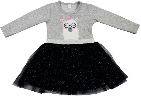 Платье Danaya с вышивкой р.98 серый с синим ГЗ-08 