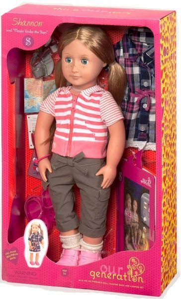 Кукла Our Generation Deluxe Шеннон с книгой Магия под звездами BD31026ATZ