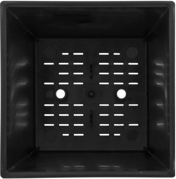 Горщик пластиковий Plastkon ELISE матовий квадратний 5,9л салатовий 