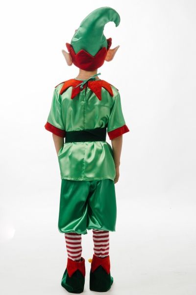 Костюм карнавальний КАРНАВАЛІЯ Ельф р.116-122 червоно-зелений 