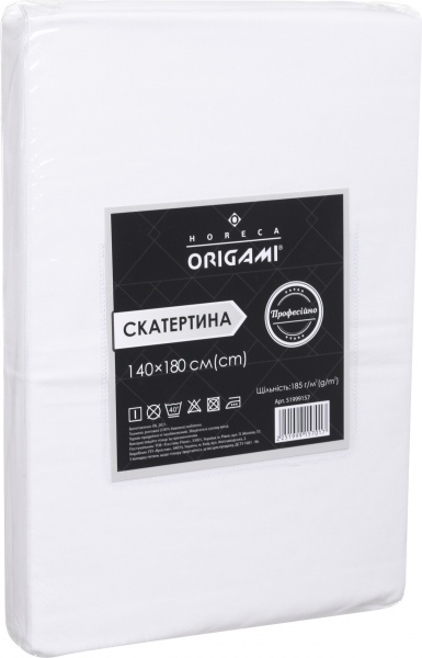 Скатертина 185г/м2 140x180 см білий Origami Horeca 