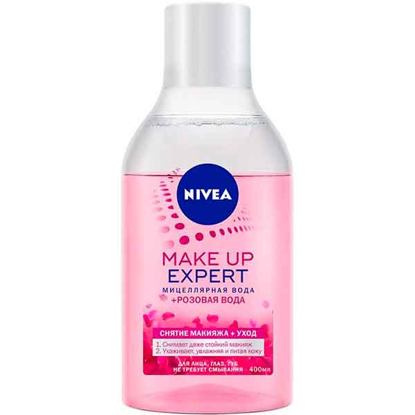 Мицеллярная вода Nivea Make up Еxpert + Розовая вода 400 мл