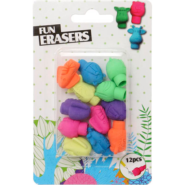 Набор резинок для карандашей Zoo 12 шт. Nota Bene