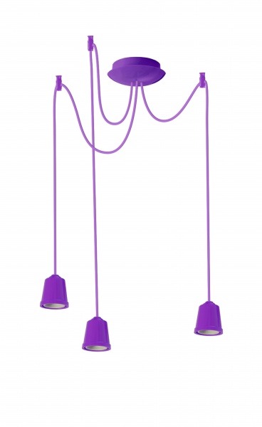 Підвіс ERKA 323 3x60 Вт E27 фіолетовий 323004 