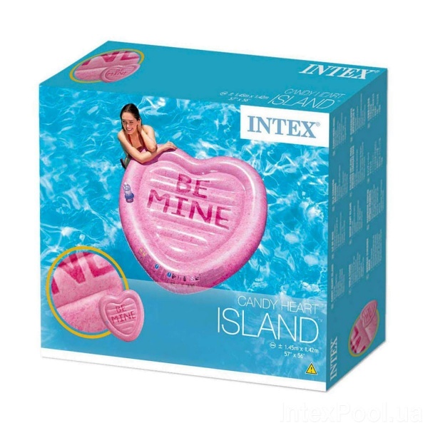 Пліт надувний Intex Карамельне серце 58789