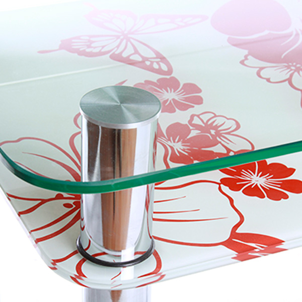 Стіл кухонний Maximum 90x65 см червоно-білий