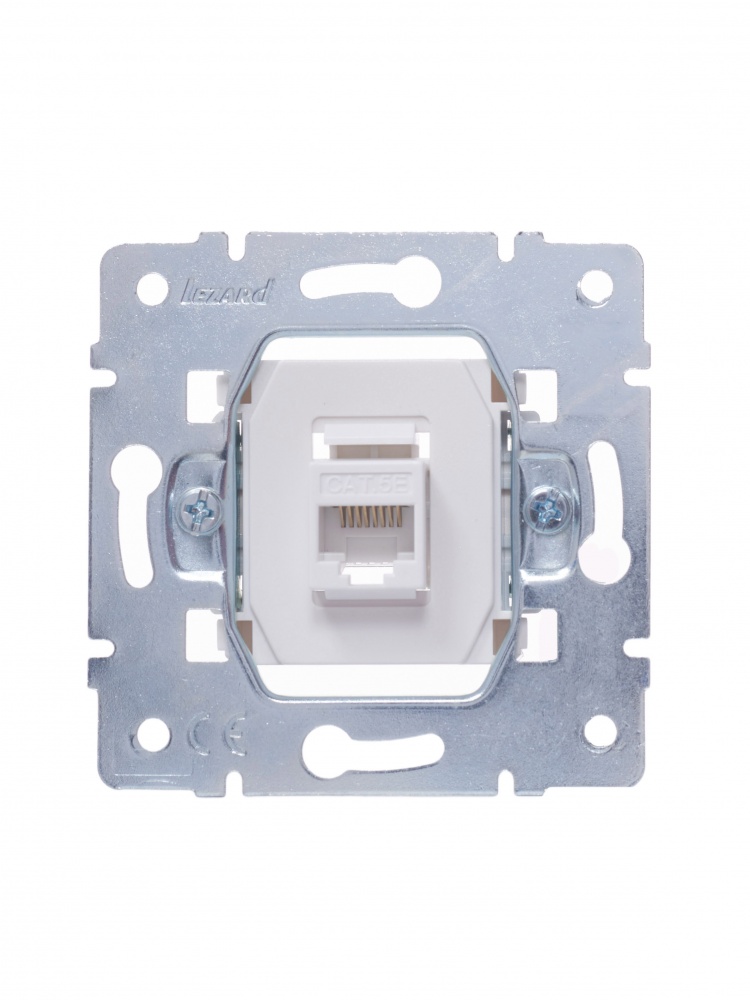 Розетка компьютерная 1 Lezard Vesna IP20 белый 742-0288-139