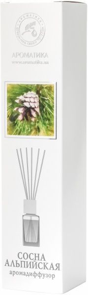Аромадиффузор Ароматика с натуральными маслами Сосна альпийская 100 мл 