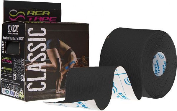 Кінезіологічний тейп REA TAPE REA-Classic чорний