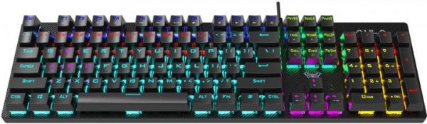 Клавіатура ігрова Aula Retribution Mechanical Keyboard EN/RU Blue switch (6948391240329) black 