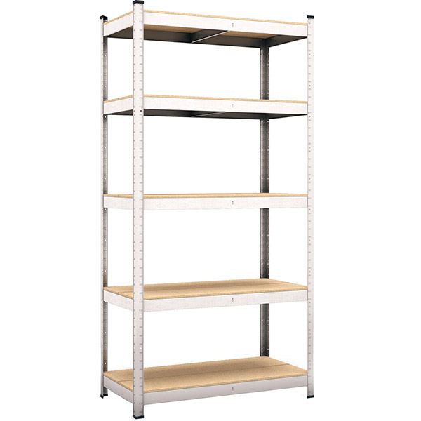 Стелаж металевий з полицями ДСП Меткаспостач В114/1 180х90х40 см