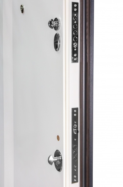 Дверь входная Булат Статус 245 графит матовый / белый супермат 2050x950 мм правая