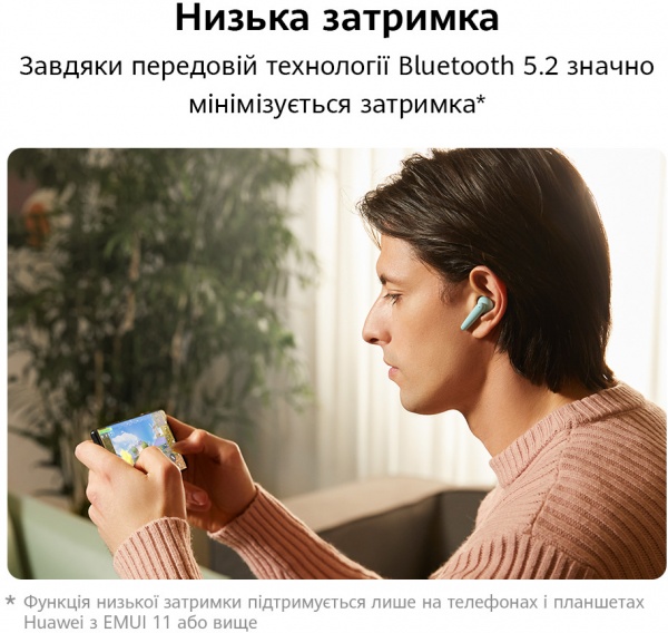 Навушники бездротові Huawei FreeBuds SE white (55034952) 