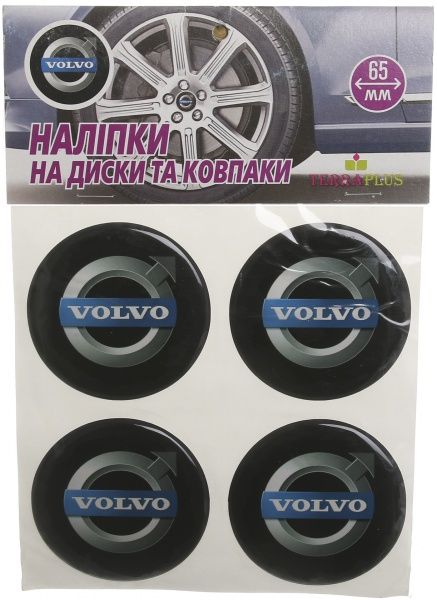 Наклейка TERRAPLUS на колпаки и диски Volvo 65 мм