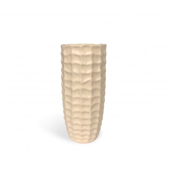 Ваза керамическая бежевая Клин 28 см Резон