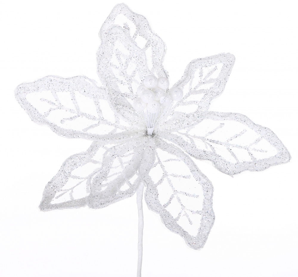 Квітка декоративна органза 22 см в асортименті (RS1A613-1)