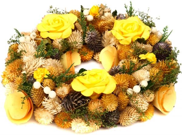 Вінок Blooming Фіолетово-жовтий 70960082