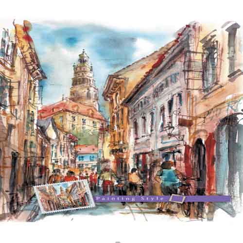 Блокнот Улица 1NB710 125х200 мм 80 листов Аркуш