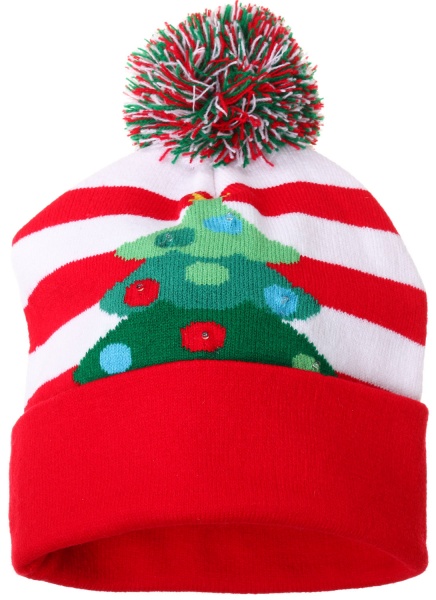 Шапка Діда Мороза з підсвічуванням 21х29 см