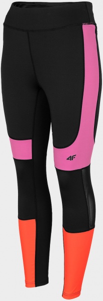 Лосины 4F WOFUNCTIONAL TROUSERS SPDF014 H4Z22-SPDF014-20S р.L черно-красный