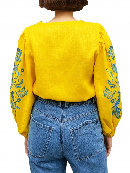 Вишиванка Галерея льону Орися р. 50 жовтий 9200/50/19