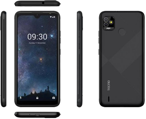 Смартфон Tecno POP 5 BD2d 2/32GB obsidian black (4895180775116) 