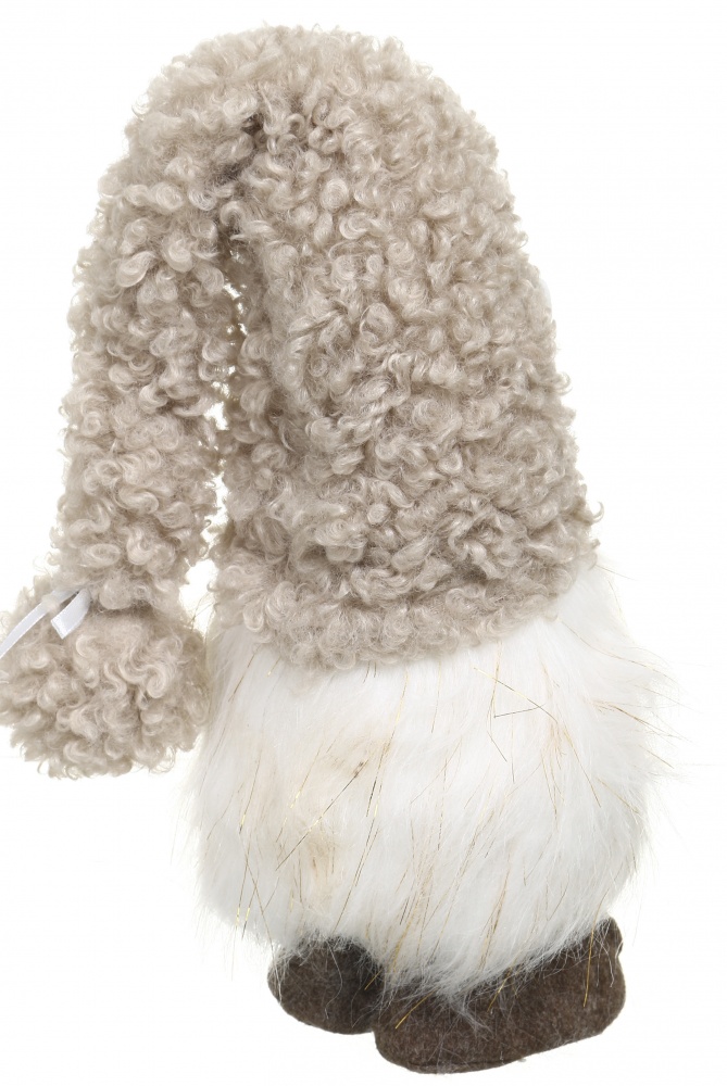 Декорация новогодняя Гномик пушистик 31 см