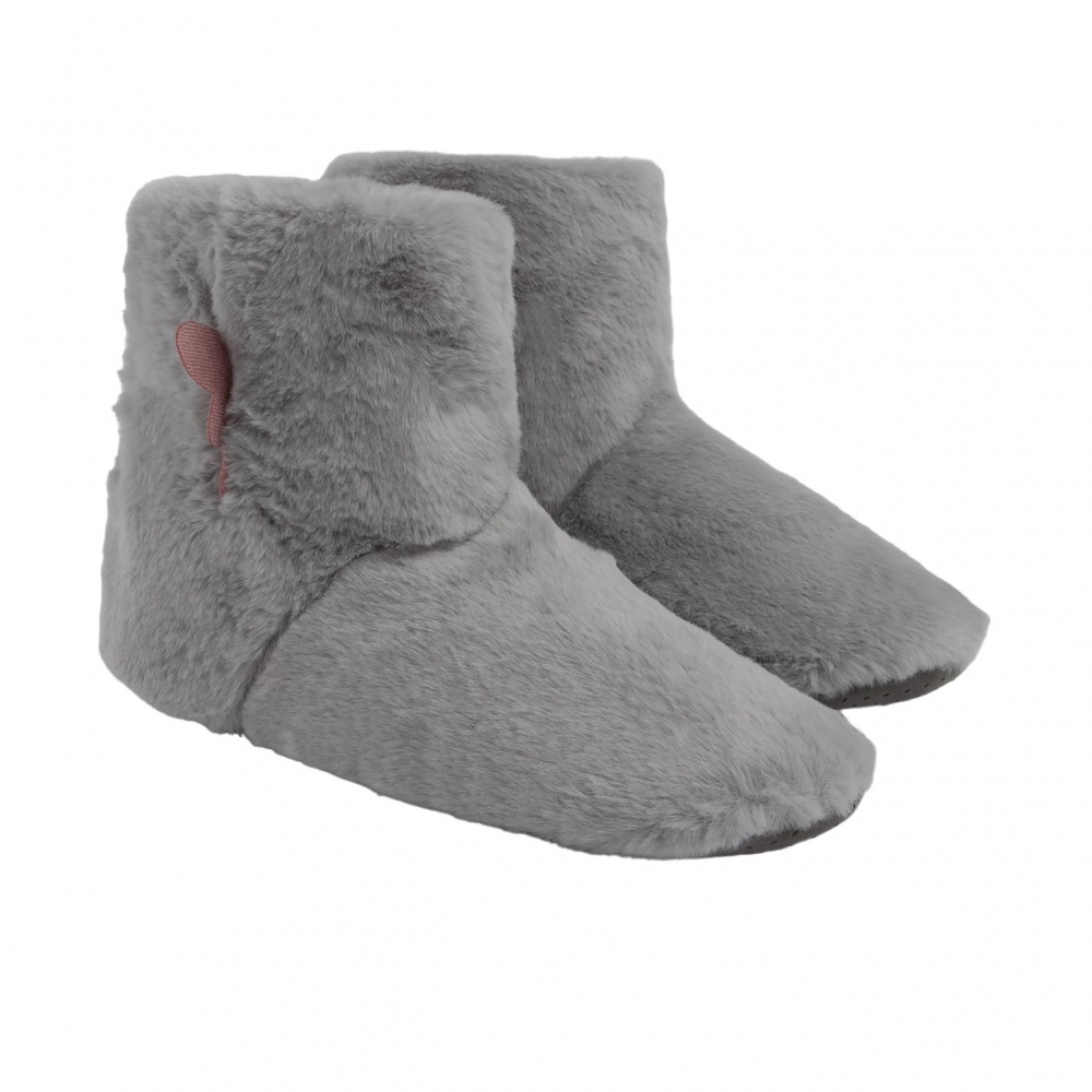 Тапки домашние Twins меховые с крылышками р.38/39 серый