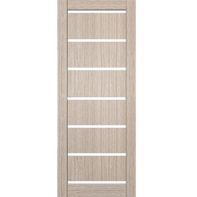 Дверь межкомнатная Мерано 80 см дуб беленый со стеклом