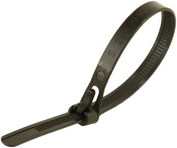 Стяжка с фиксатором многократная EMT 250х7,5 мм 20 шт. черный 