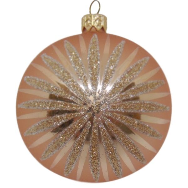 Шар новогодний d80 с рисунком 9652/30051 