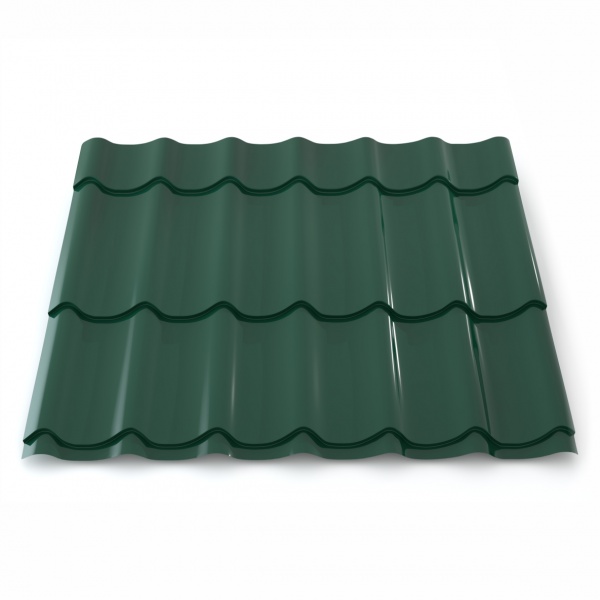 Металочерепиця PSM PROFILE PSM 1180x2250 мм RAL 6005 зелена 0,45 мм 