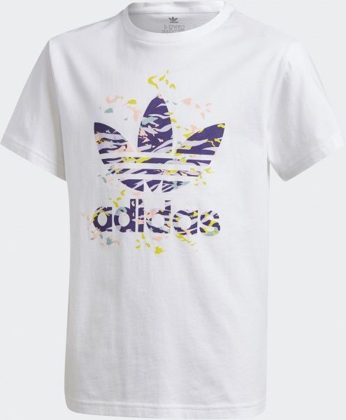 Футболка Adidas TREF TEE GD2814 116 білийсиній