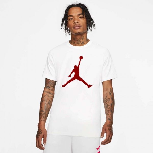 Футболка Nike M J JUMPMAN SS CREW CJ0921-102 2XL біло-червоний