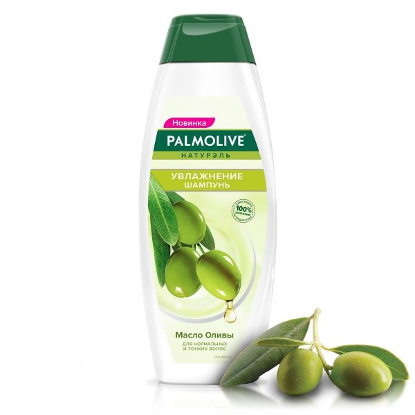 Шампунь Palmolive Натурэль Увлажнение с натуральным оливковым маслом для нормальных и тонких волос 380 мл