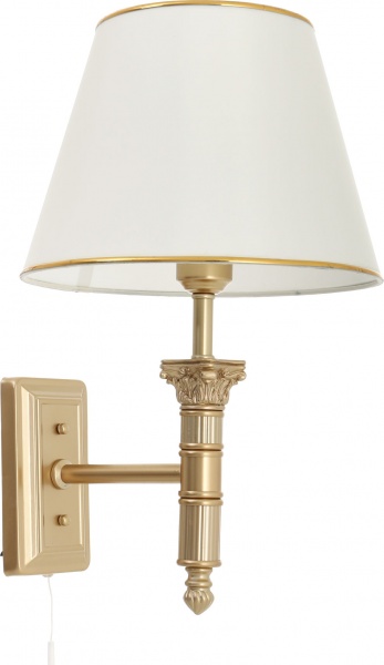 Бра Arte Lamp Budapest 1x40 Вт E27 матове золото A9185AP-1SG 