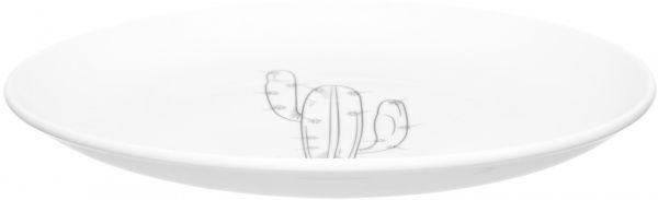 Тарілка обідня Кактус White 25 см Farn