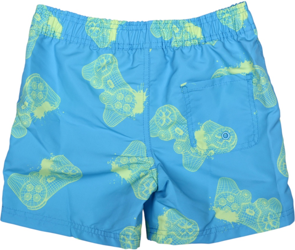 Шорты для плавания HW 25ENGL14 р.146-152 голубой с принтом
