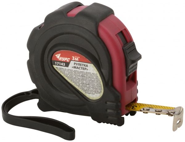 Рулетка Майстер 17143 3 м x 16 мм
