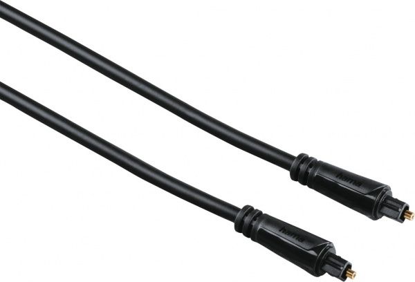 Кабель акустичний Hama ODT – ODT (Toslink) 1.5 м чорний (00122256) Optic Fiber, ODT Toslink M/M 