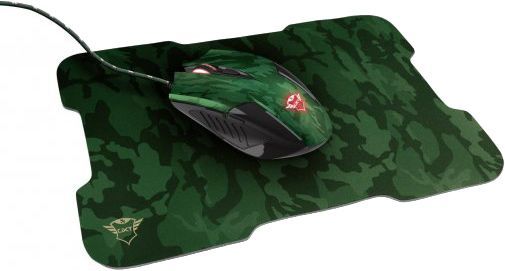 Комплект мышь + коврик Trust GXT 781 USB Rixa Camo