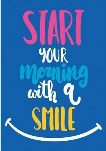 Постер Почни з посмішки свій ранок