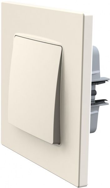 Переключатель перекрестный одноклавишный Plank Electrotechnic Classic/Nordic без подсветки 10 А 220В слоновая кость PLK0311131