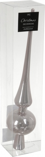 Верхівка для ялинки CAN208310 глянцева d60 мм в асортименті 