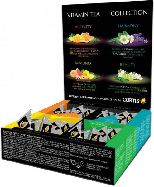 Набор чая ассорти Curtis Vitamin Tea Collection 20 шт. 1,8 г 
