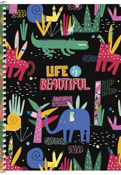 Тетрадь школьная А5 80 листов в клеточку A5-SC-080-6081K Student Школярик