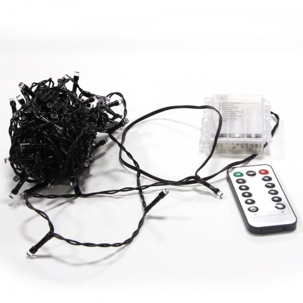 Электрогирлянда линейная SHLigts Нить (LD120-GB-BO-RC) встроенный светодиод (LED) 120 ламп 12 м 